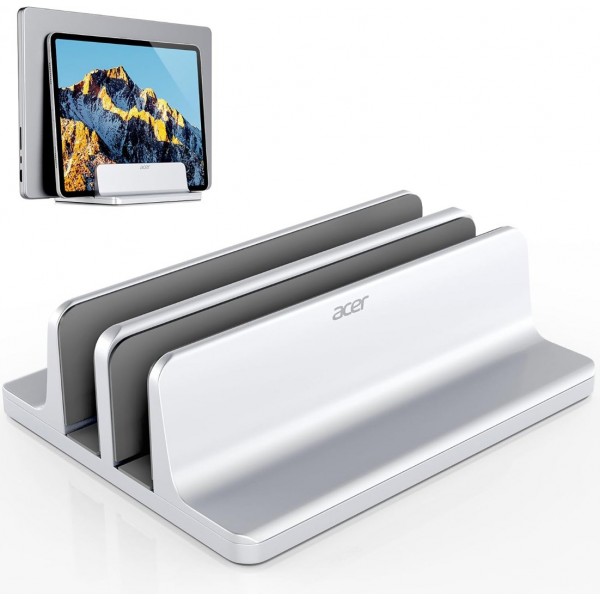 acer Dual Vertical Laptop Stand, Upright Desktop S...